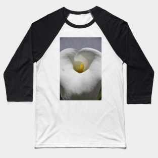 White Calla Lily Baseball T-Shirt